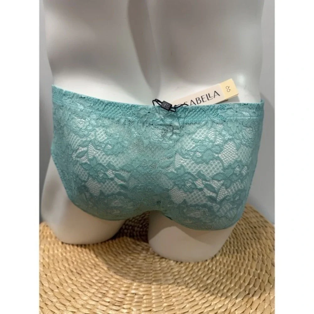 Cosabella Men's Never Say Never Comfort Micro Brief Lace Underwear Blu Capri